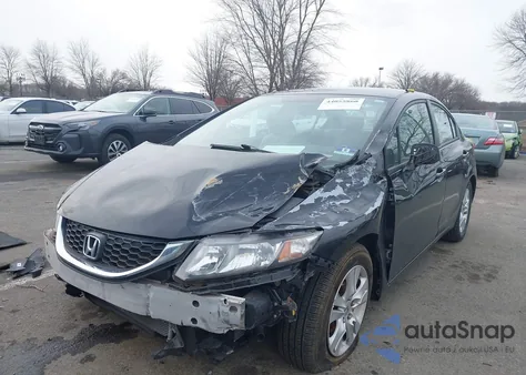 2012 Honda Civic Lx z USA, uszkodzony, nr VIN 2HGFB2F57CH308478